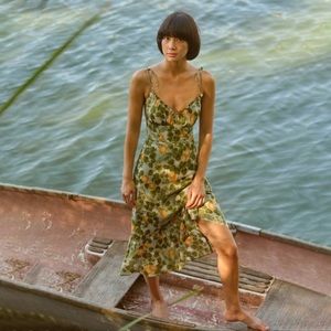 NWOT Reformation Embry Dress in Orange Grove